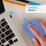 ZBRONICS Haze Wireless Mouse 1200 DPI, Advanced Optical Sensor, 2.4GHz USB Nano Receiver, Plug - Play