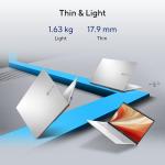 ASUS Vivobook 15 Intel Core i3-N305, 8GB RAM, 512GB SSD, FHD, 15.6", Windows 11, MS Office 2021, Silver, E1504GA-NJ321WS, Backlit KB, Thin & Light Laptop