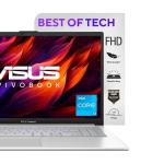 ASUS Vivobook 15 Intel Core i3-N305, 8GB RAM, 512GB SSD, FHD, 15.6", Windows 11, MS Office 2021, Silver, E1504GA-NJ321WS, Backlit KB, Thin & Light Laptop
