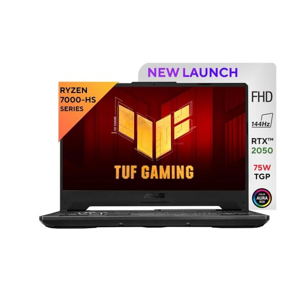 ASUS TUF Gaming A15, AMD Ryzen 7 7435HS, 15.6" FHD 144Hz, Gaming Laptop (16GB RAM/512GB SSD/NVIDIA GeForce RTX 2050/Win 11 Home/48WHr Battery/Graphite Black), FA566NFR-HN045WS With TUF BAG