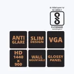 ZEBRONICS Zeb-V19Hd 18.5 Inch (46.99 Cm) HD Led Monitor with Supporting Hdmi, Vga Input, 1366 X 768 Pixels